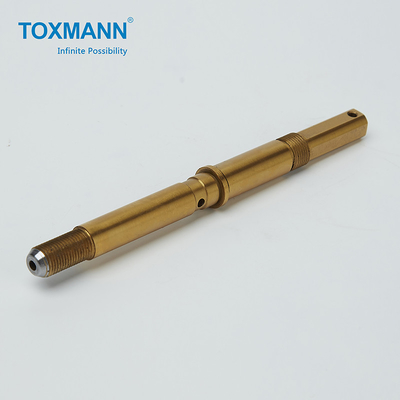 Il CNC girato di rame lavora la tolleranza al tornio 0.01mm delle assi dei pezzi meccanici