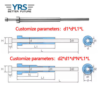Tubo di spinta manicotto espulsore stampo SKD61 Tubo non standard personalizzato perno cavo adatto per stampaggio a iniezione di plastica